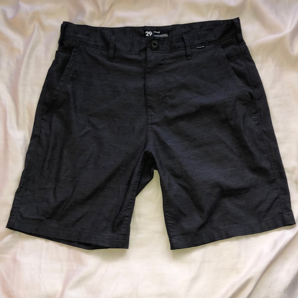 men’s dark gray hybrid Hurley shorts